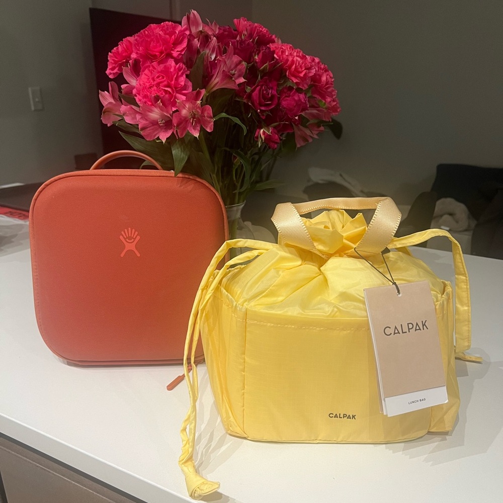 Calpak and Hydroflask lunchbox